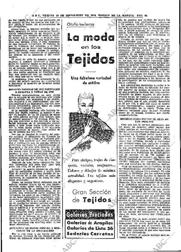 ABC MADRID 16-09-1966 página 44