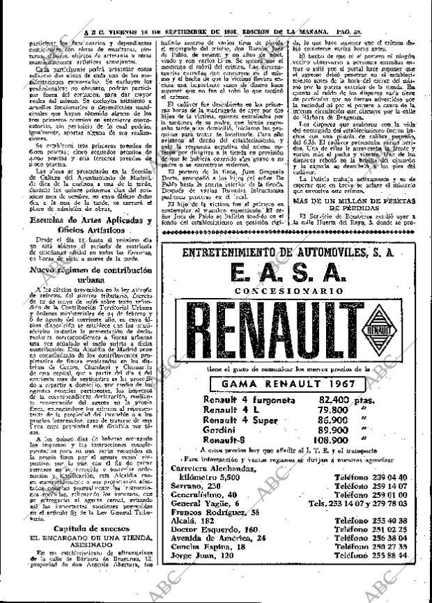 ABC MADRID 16-09-1966 página 59