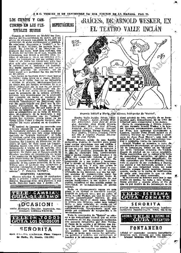ABC MADRID 16-09-1966 página 73