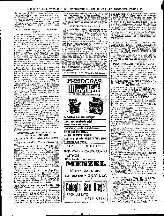 ABC SEVILLA 17-09-1966 página 60