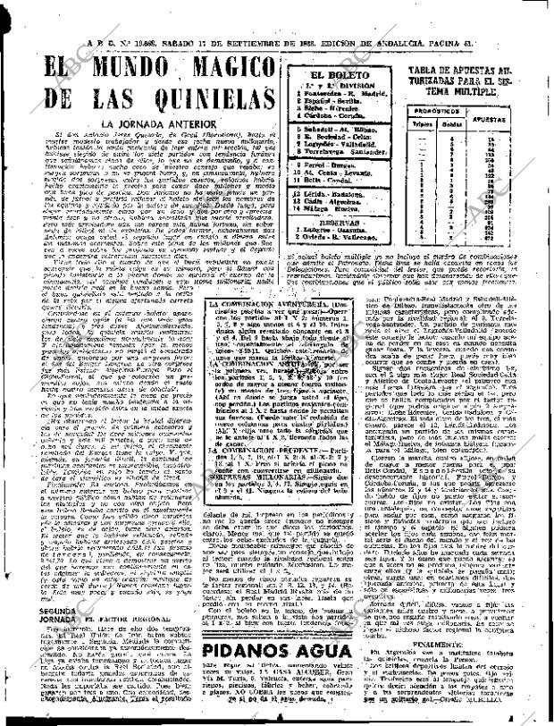 ABC SEVILLA 17-09-1966 página 61