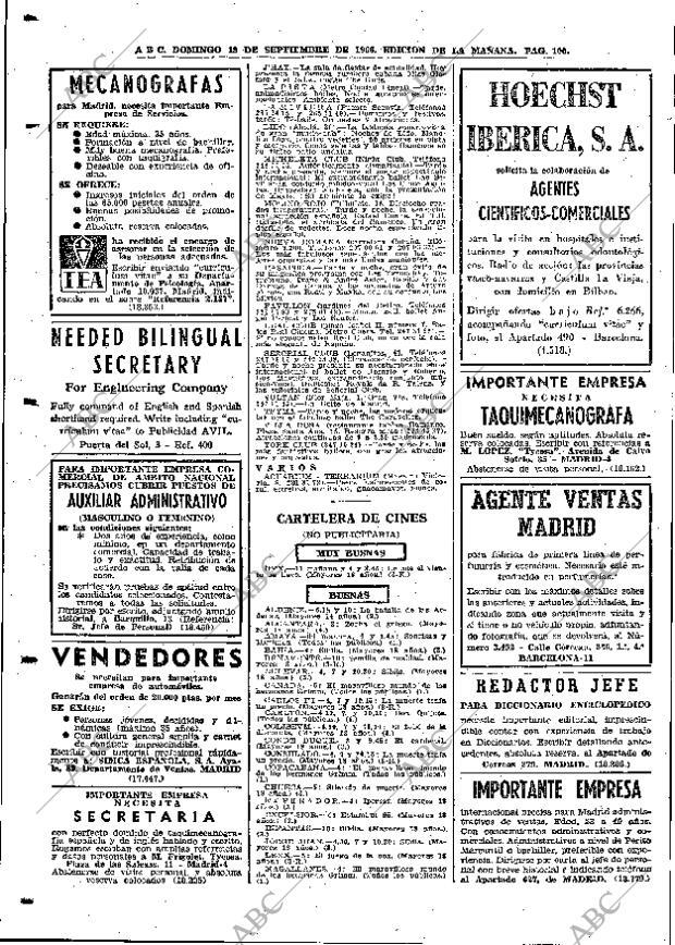 ABC MADRID 18-09-1966 página 100