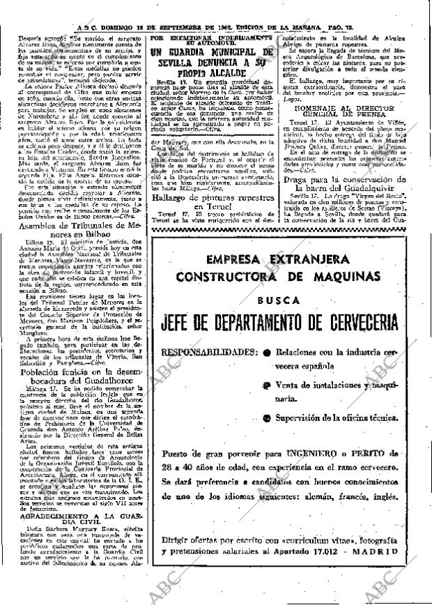 ABC MADRID 18-09-1966 página 73