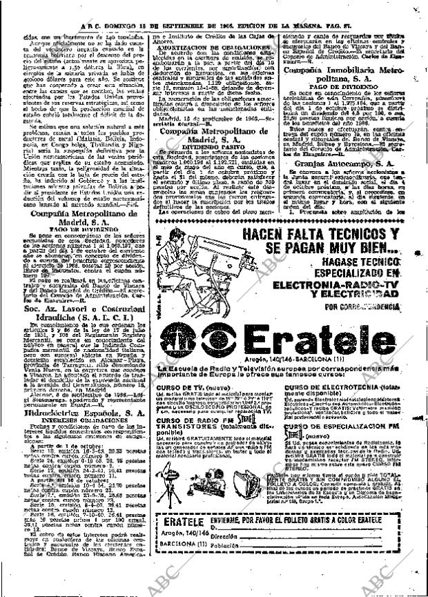 ABC MADRID 18-09-1966 página 87