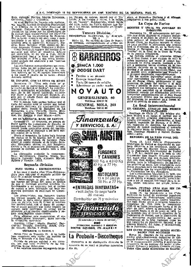 ABC MADRID 18-09-1966 página 91