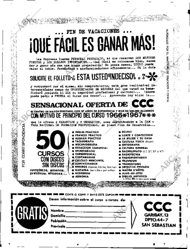 ABC SEVILLA 18-09-1966 página 28