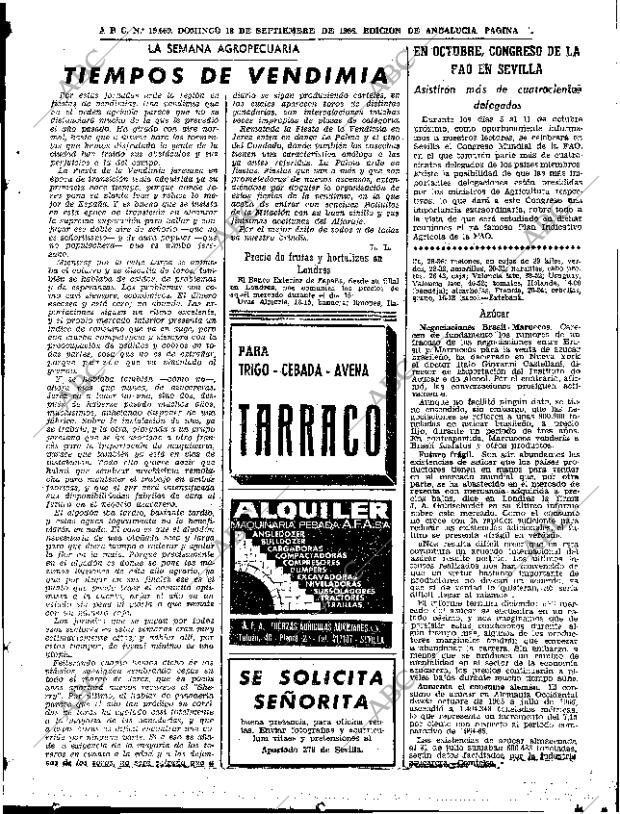 ABC SEVILLA 18-09-1966 página 43