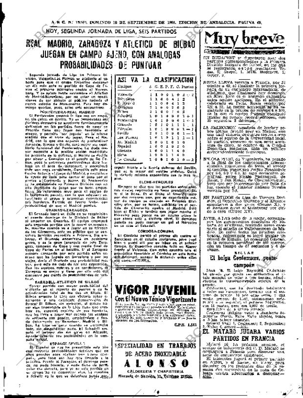 ABC SEVILLA 18-09-1966 página 69