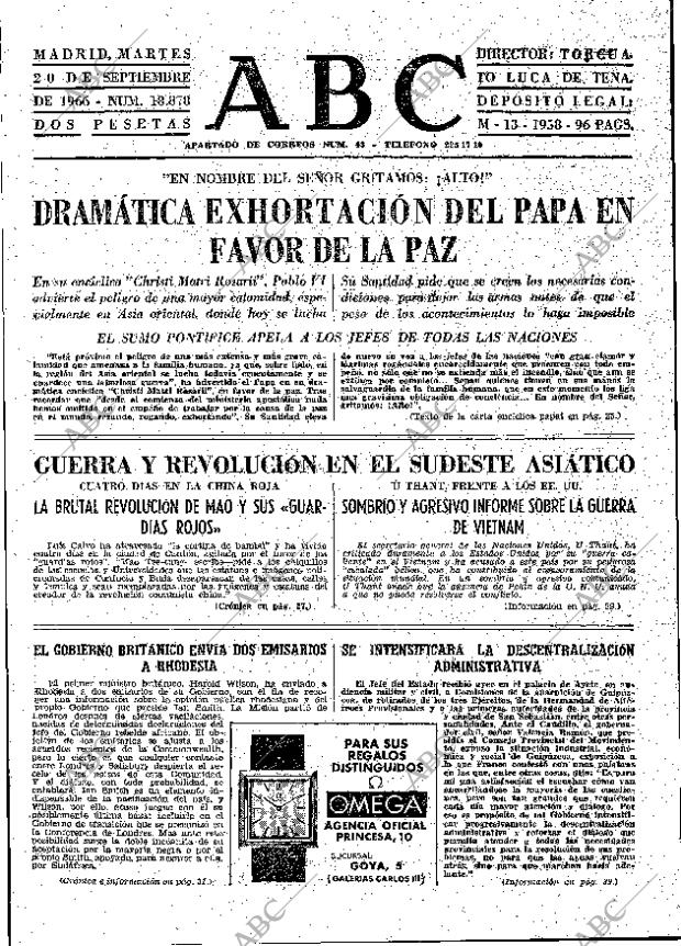 ABC MADRID 20-09-1966 página 23