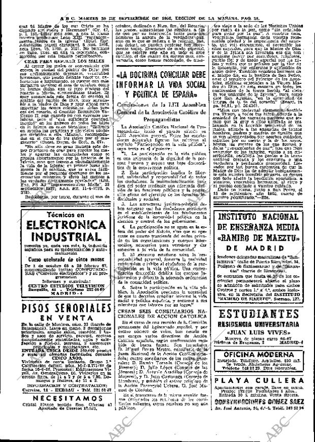 ABC MADRID 20-09-1966 página 26