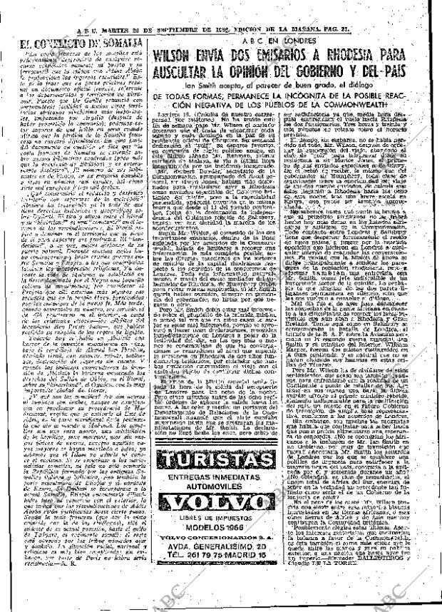 ABC MADRID 20-09-1966 página 31