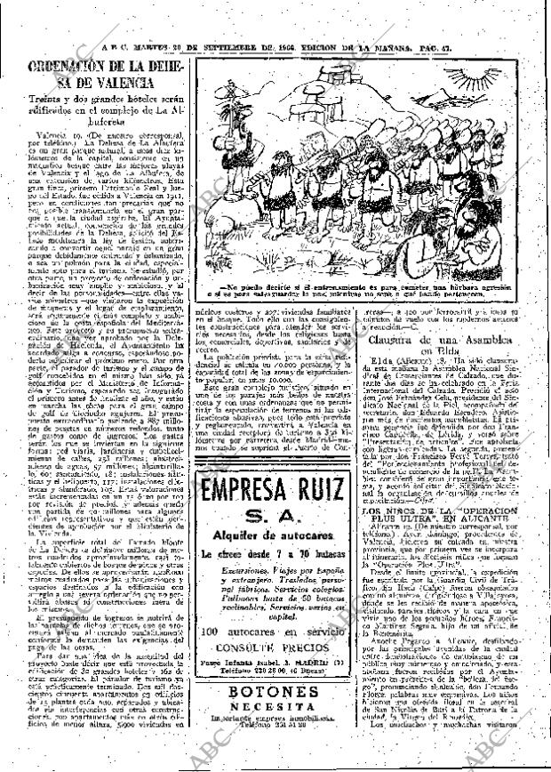 ABC MADRID 20-09-1966 página 47