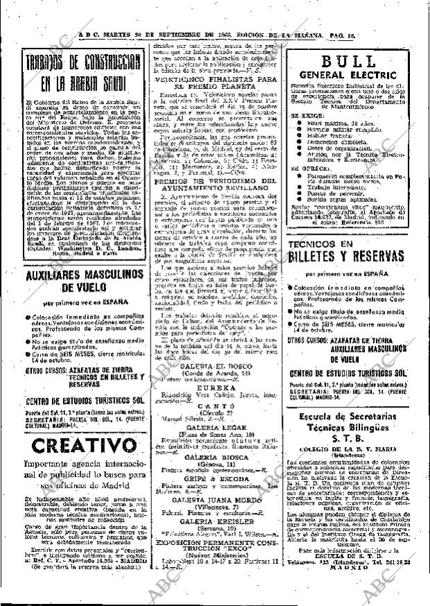 ABC MADRID 20-09-1966 página 58