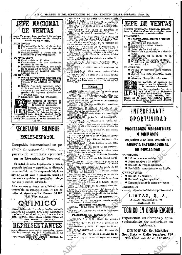 ABC MADRID 20-09-1966 página 79