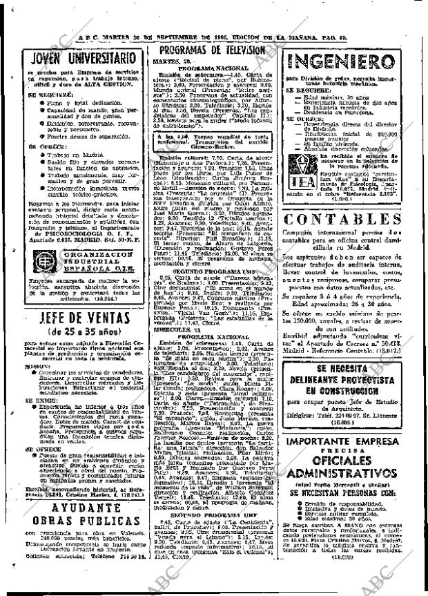 ABC MADRID 20-09-1966 página 80