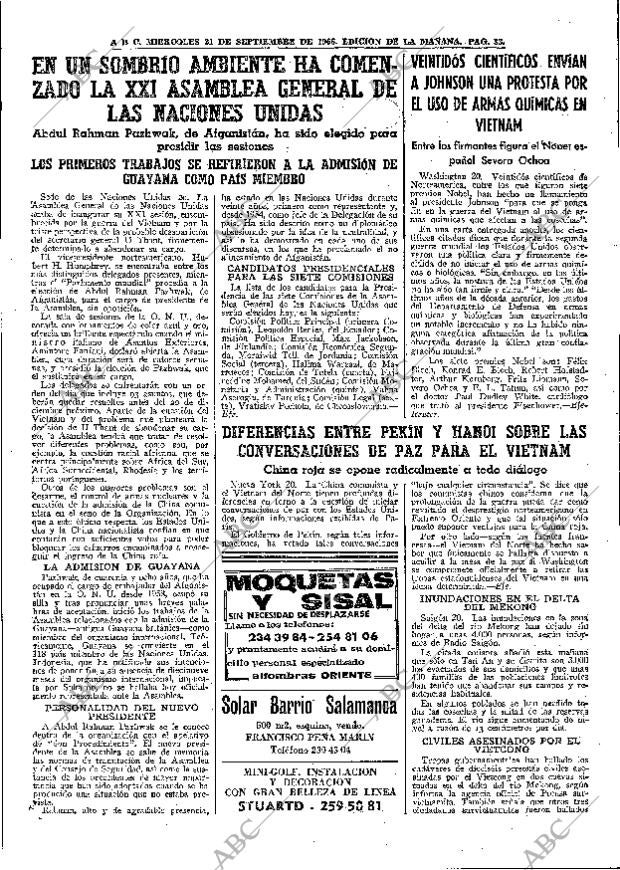 ABC MADRID 21-09-1966 página 33