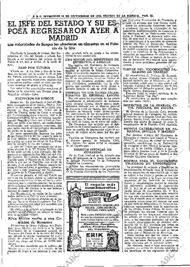 ABC MADRID 21-09-1966 página 45