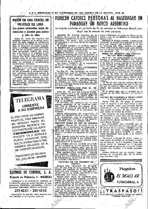 ABC MADRID 21-09-1966 página 48