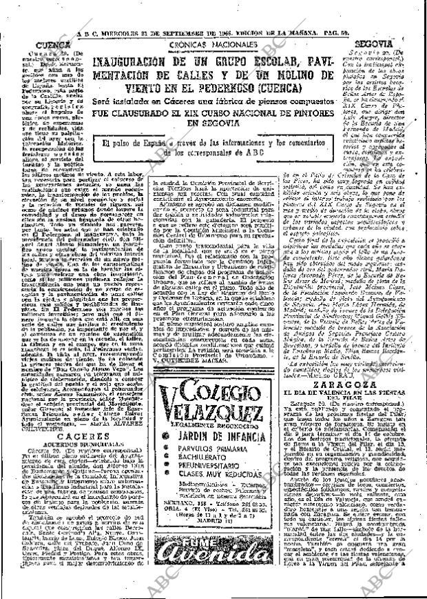 ABC MADRID 21-09-1966 página 59