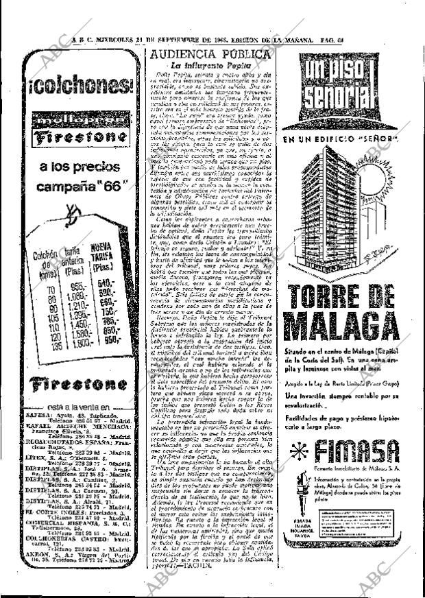 ABC MADRID 21-09-1966 página 64