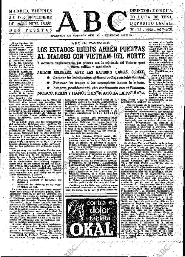 ABC MADRID 23-09-1966 página 31
