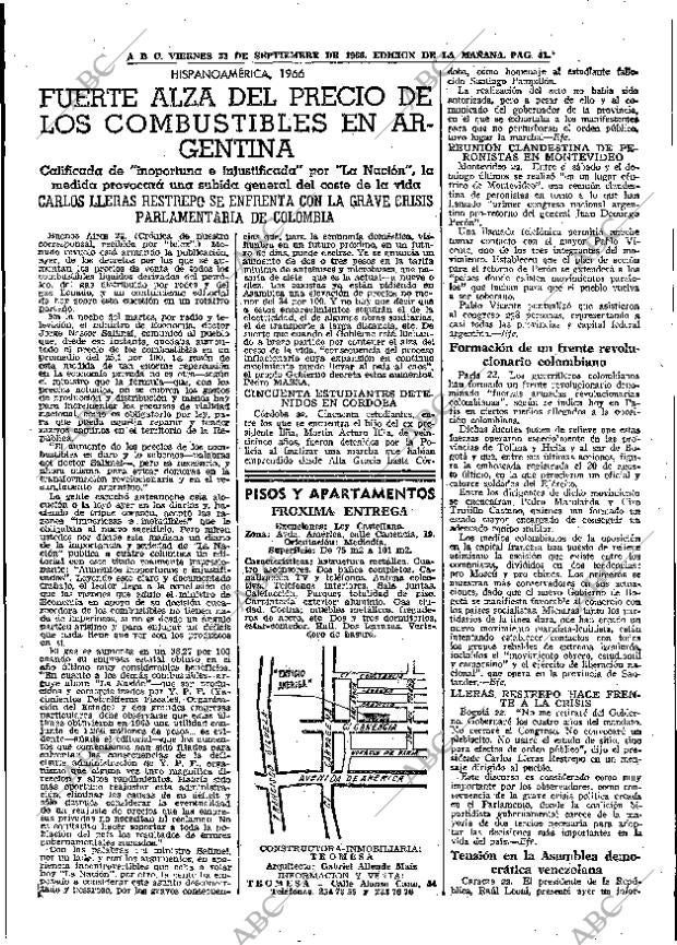 ABC MADRID 23-09-1966 página 41