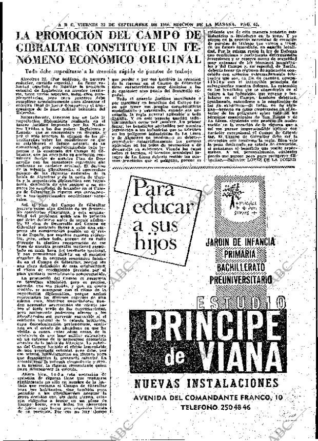 ABC MADRID 23-09-1966 página 45