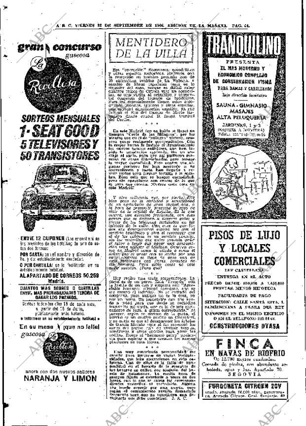 ABC MADRID 23-09-1966 página 64