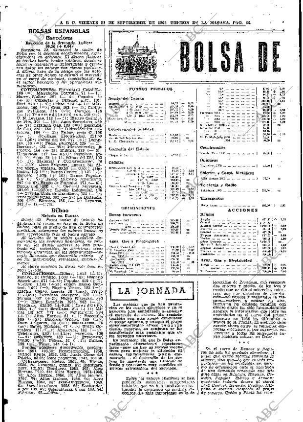 ABC MADRID 23-09-1966 página 66