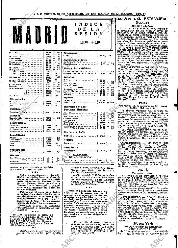 ABC MADRID 23-09-1966 página 67