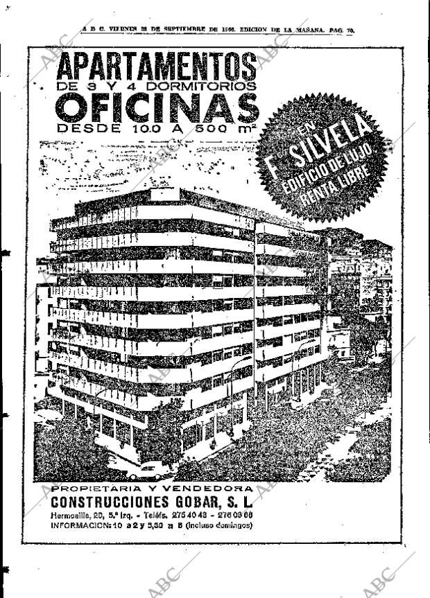 ABC MADRID 23-09-1966 página 70