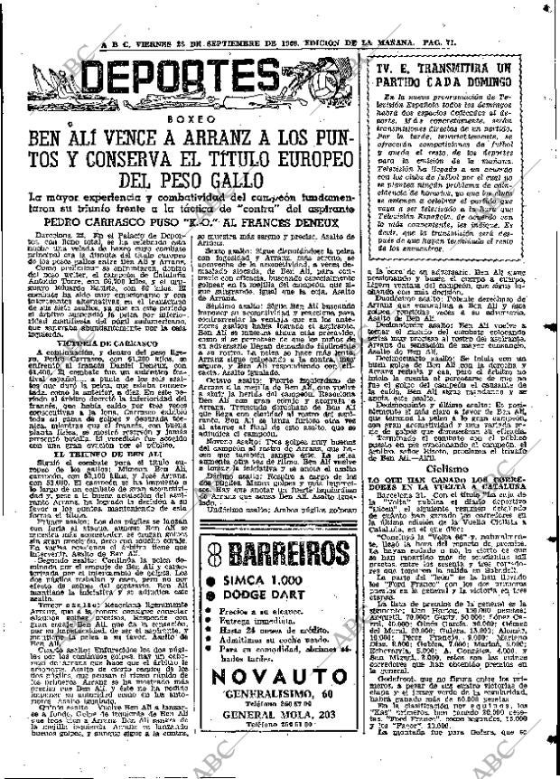 ABC MADRID 23-09-1966 página 71