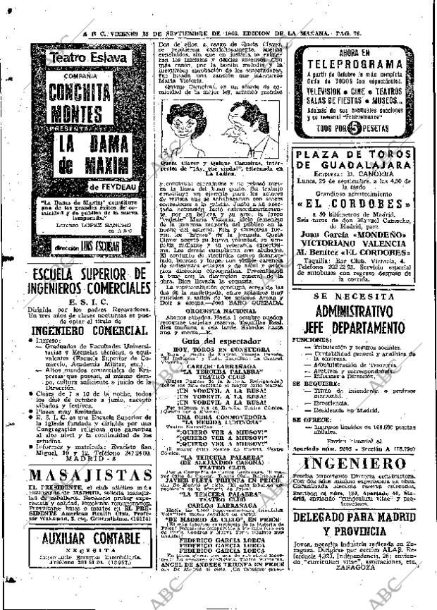 ABC MADRID 23-09-1966 página 78