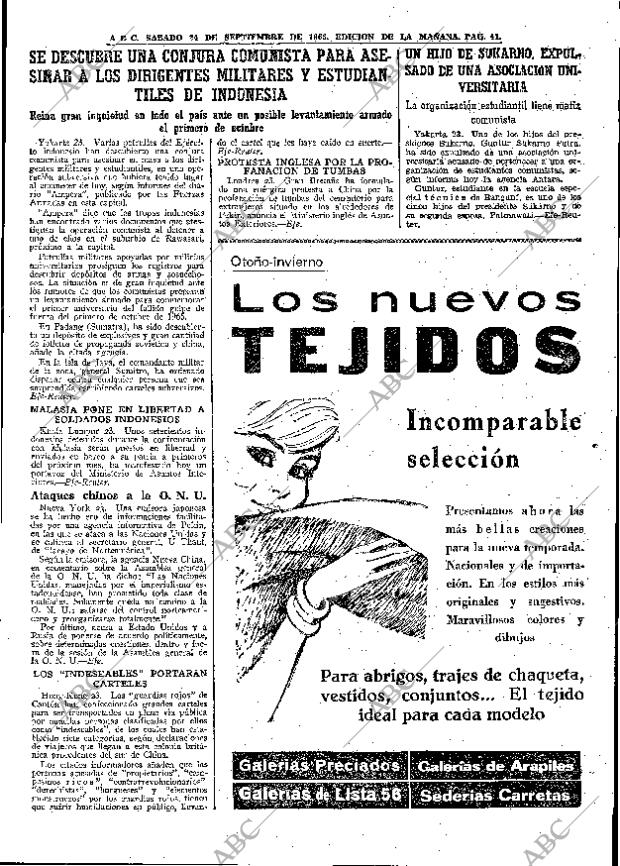 ABC MADRID 24-09-1966 página 41