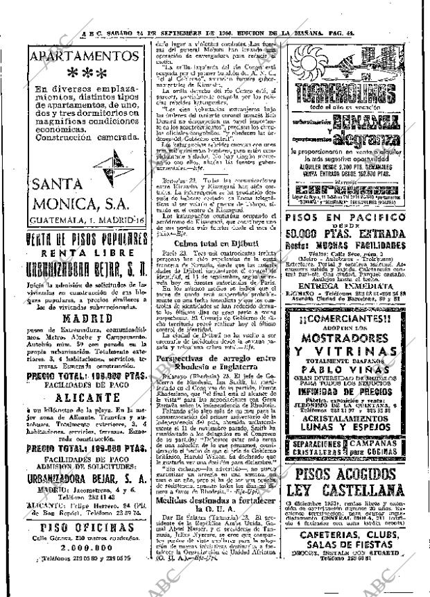 ABC MADRID 24-09-1966 página 44