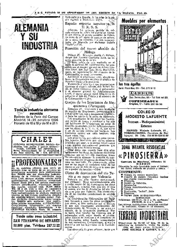 ABC MADRID 24-09-1966 página 60