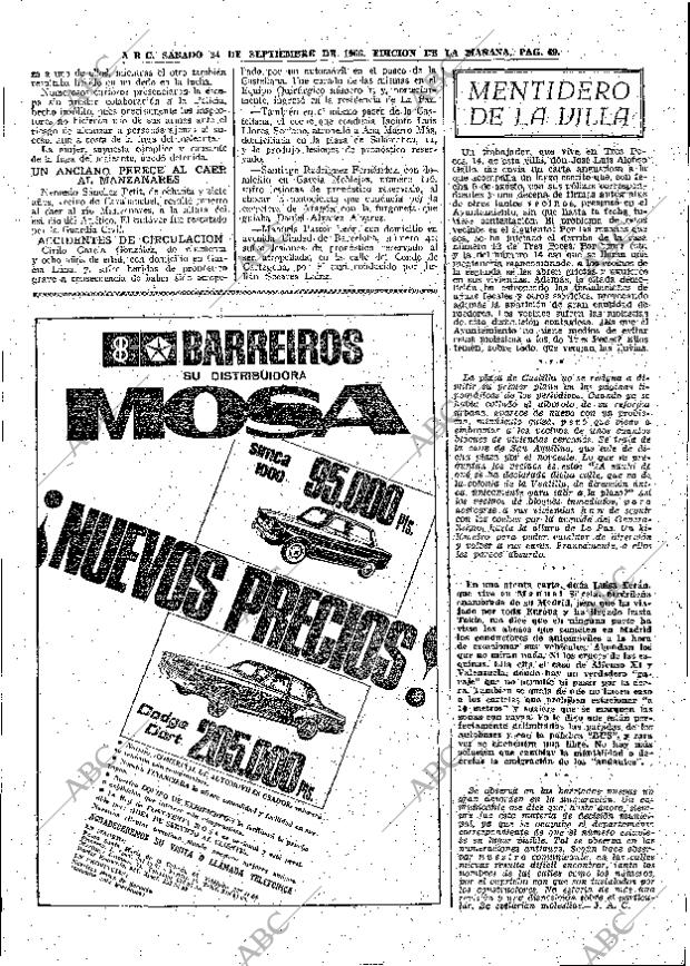 ABC MADRID 24-09-1966 página 69