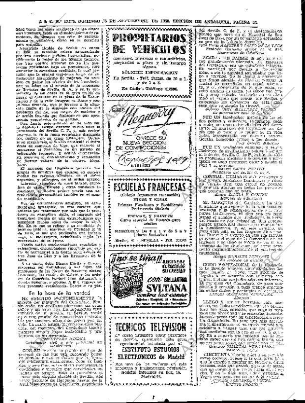 ABC SEVILLA 25-09-1966 página 52