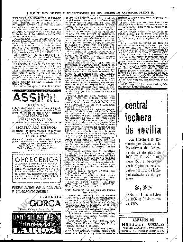 ABC SEVILLA 27-09-1966 página 67