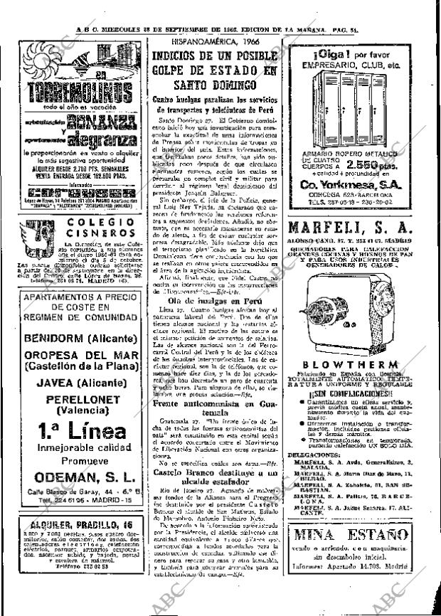 ABC MADRID 28-09-1966 página 54