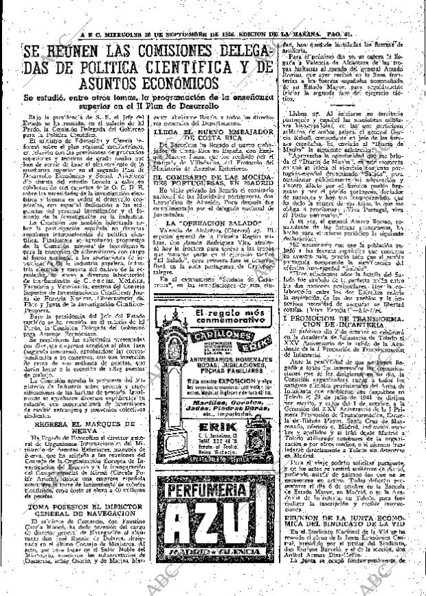 ABC MADRID 28-09-1966 página 61