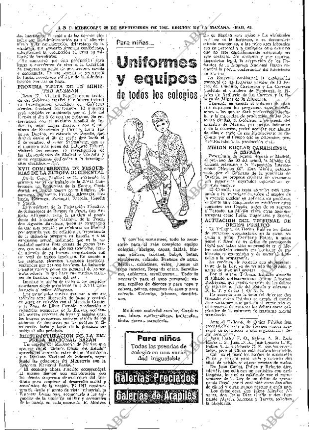 ABC MADRID 28-09-1966 página 62