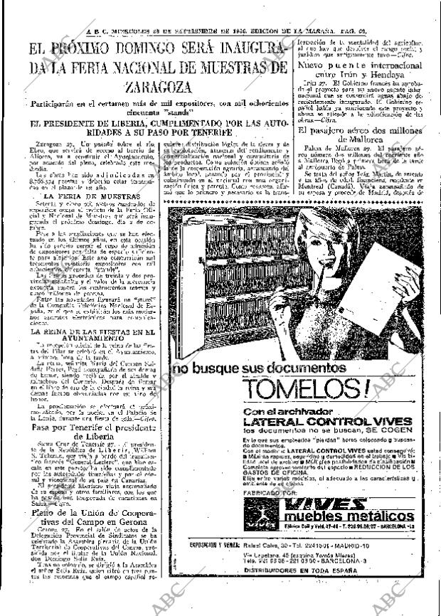 ABC MADRID 28-09-1966 página 69