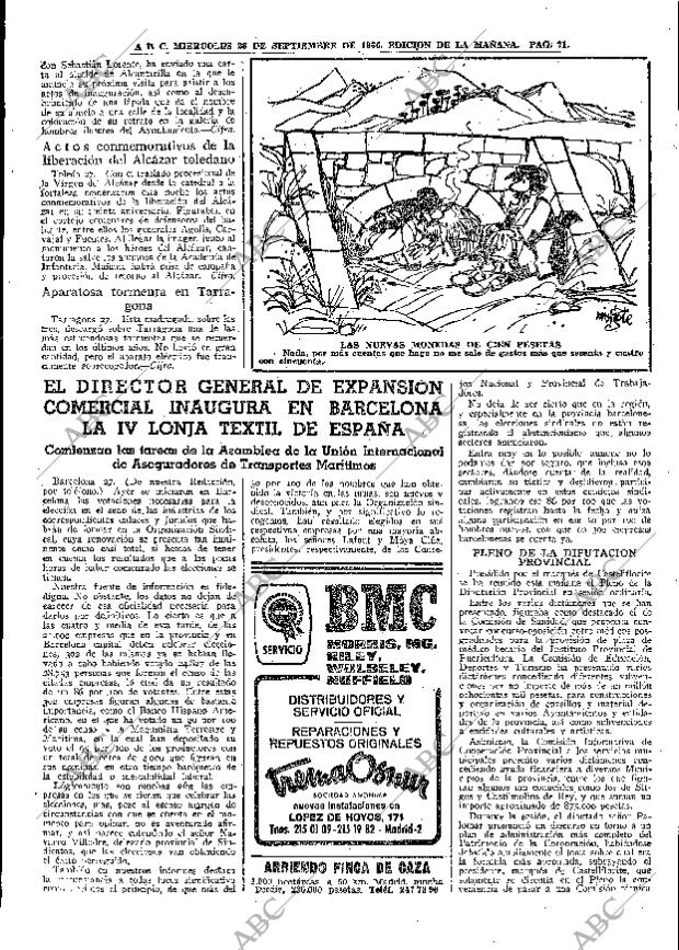 ABC MADRID 28-09-1966 página 71