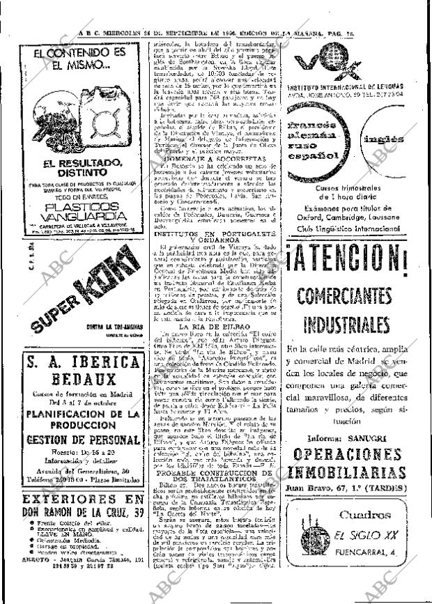 ABC MADRID 28-09-1966 página 76