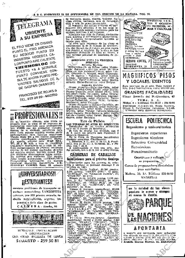 ABC MADRID 28-09-1966 página 92