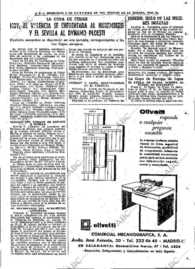 ABC MADRID 05-10-1966 página 91