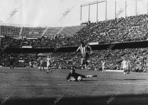 Partido entre el Atlético de Madrid y el Malmoe