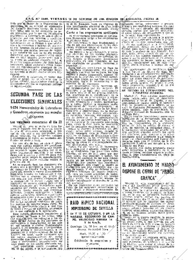 ABC SEVILLA 14-10-1966 página 38