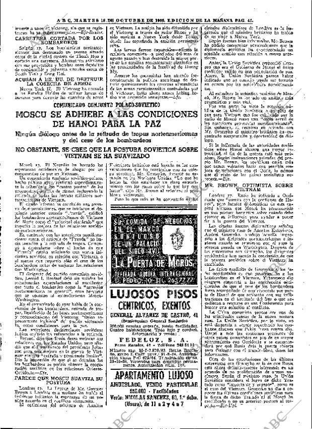 ABC MADRID 18-10-1966 página 41